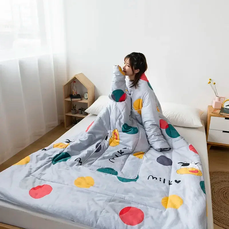 Multi-functional Lazy Person Quilt Cushion That Is Anti-kicked and Worn on The Body