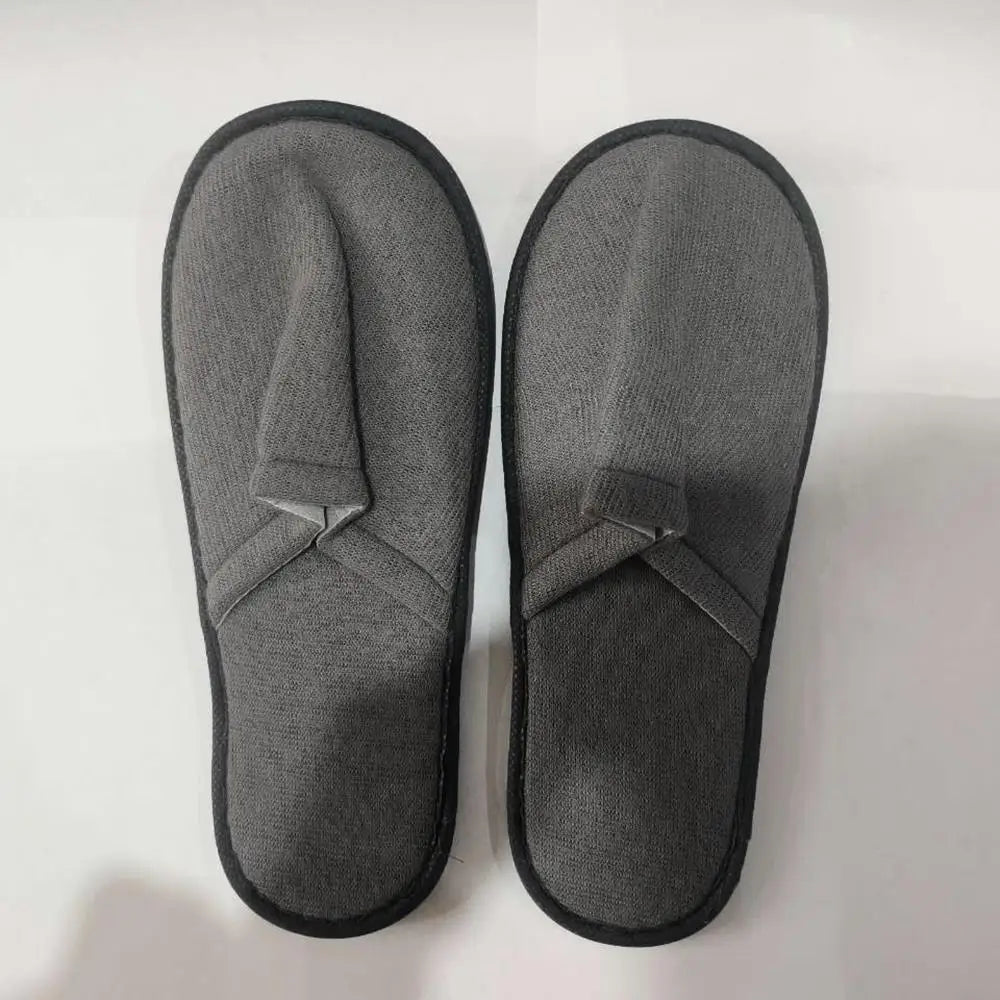 Women Men Disposable Slippers Non-slip Hotel Slippers Home Indoor Guest Slippers Loafer Flip Flop Wedding Shoes Travel Slippers