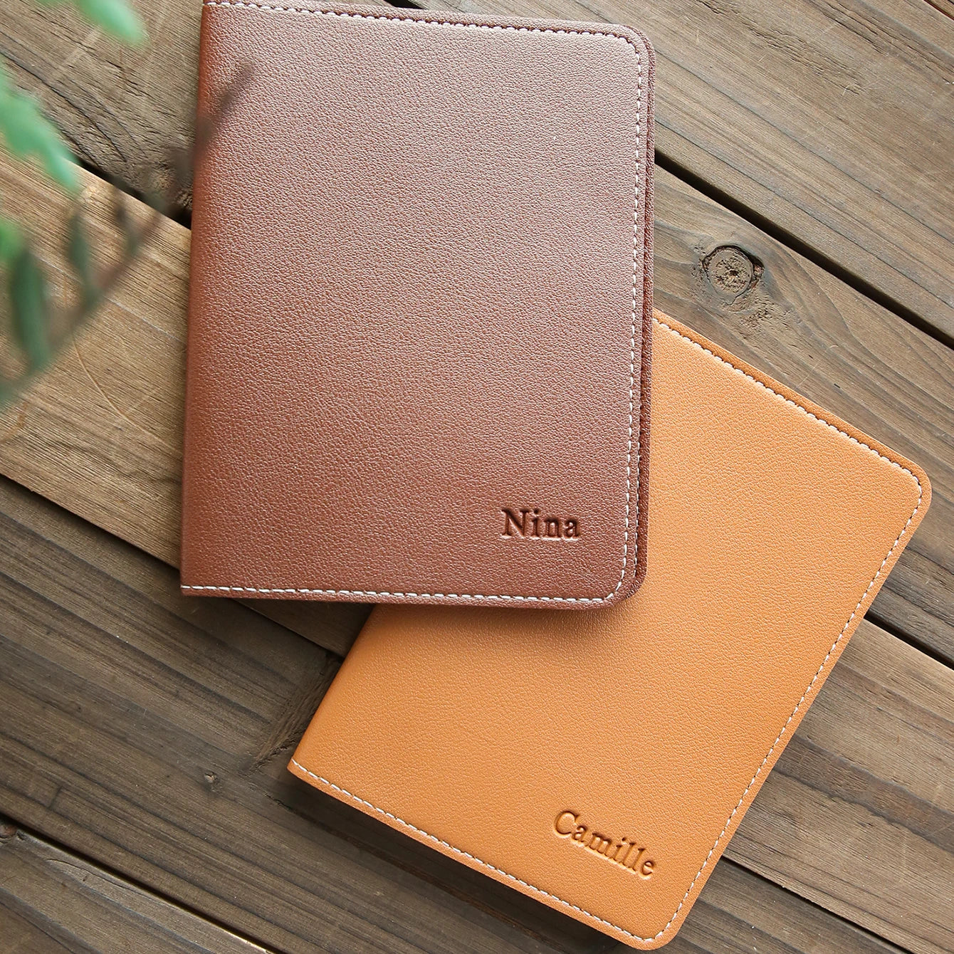 1PCS Custom Name Passport Holder Personalized Leather Passport Cove Customized Travel Accessories Handmade Gifts For Friends