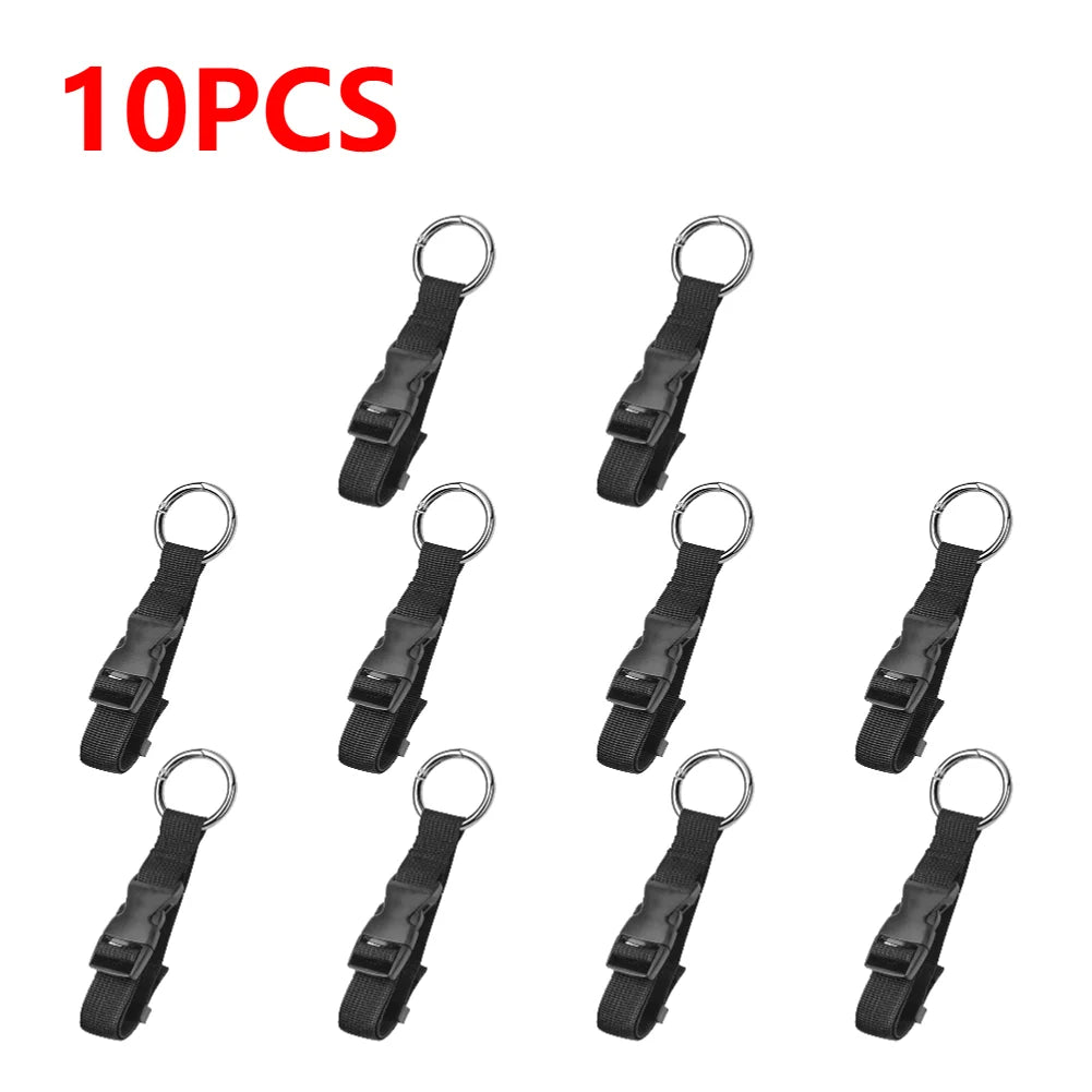 10-1pcs Travel Luggage Fixed Strap Backpack External Strap Portable Add-A-Bag Luggage Belt Jacket Holder With Release Buckle