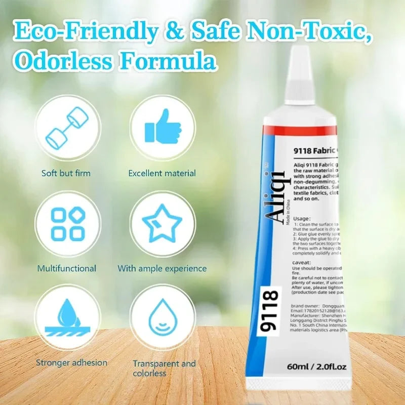 15/60ml Quick Dry Fabric Glue Waterproof Fabric Patching Glue Versatile Fabric Repair Seam Adhesive for Clothing Textiles