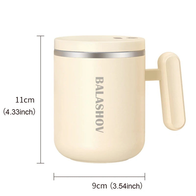 400ml Electric Automatic Self Stirring Cup Self Mixing Coffee Mug Glass Waterproof Protein Powder Stirrers for Home Office