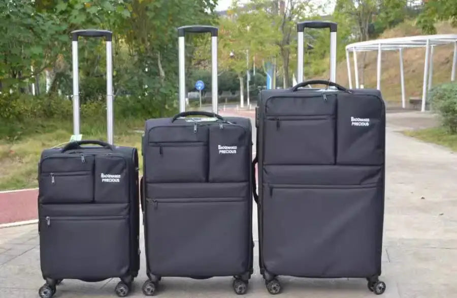 20 /22/24 Men Oxford Travel Luggage Suitcase Spinner Rolling luggage bags On Wheels Spinner Wheeled Suitcase Travel trolley bags