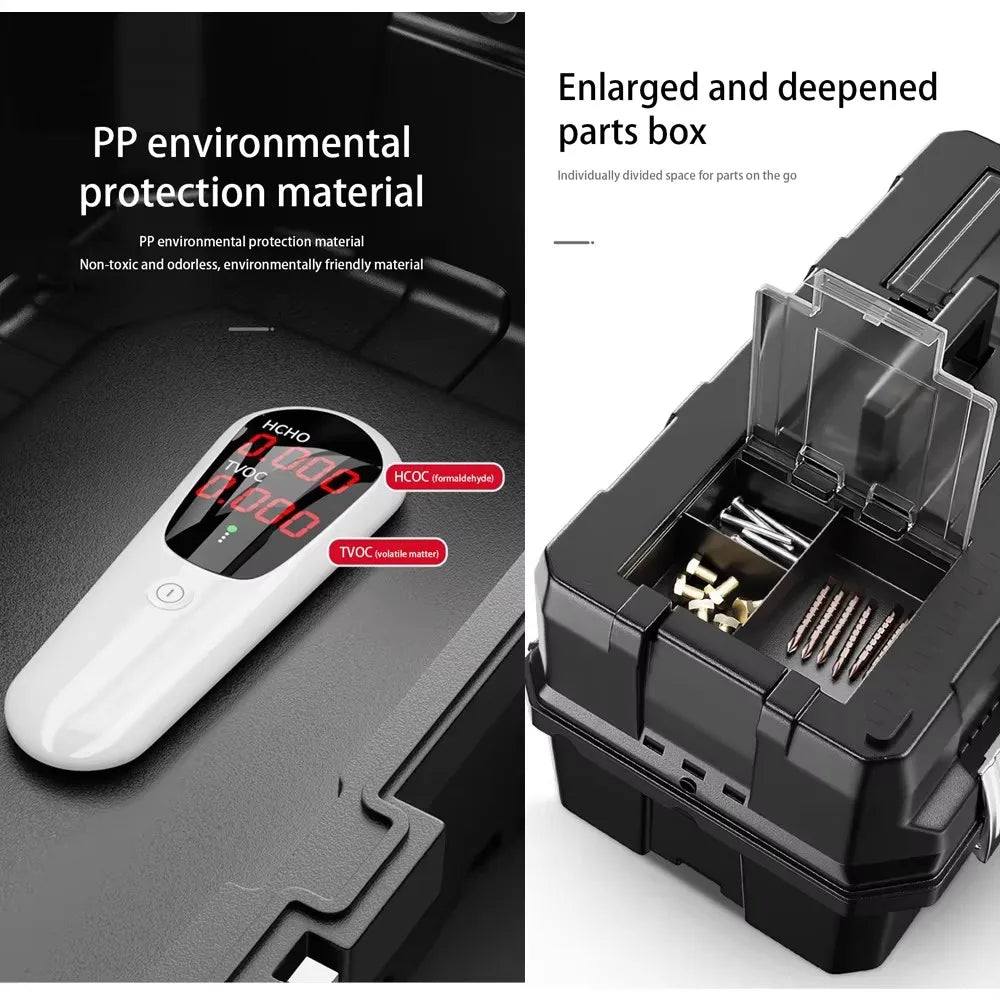 Multifunctional Tool Storage Box Plastic ABS Multiple Specifications with Handle Portable Tool Organizer Thickened