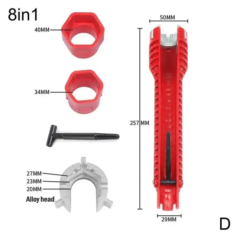 Wrench Nut Remover for Sink 5/8 in 1 Anti-Slip Flume Socket Hand Repair Bathroom Faucet Assembly Plumbing Installation Hand Tool