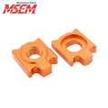 Motorcycle CNC Rear Axle Block Chain Tensioner Adjuster For Husqvarna TC/TE/TX/FC 125-450 and KTM 125-530 SX/SXF/XCF/XC/XCW 08-2