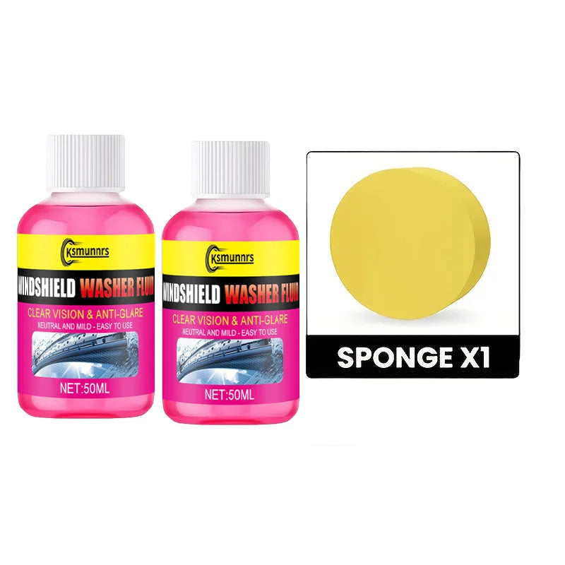 3pcs Concentrated Car Windshield Wiper Fluid Rain-Repellent Anti-Fog Solution for Smooth Glass Cleaning No Streaks