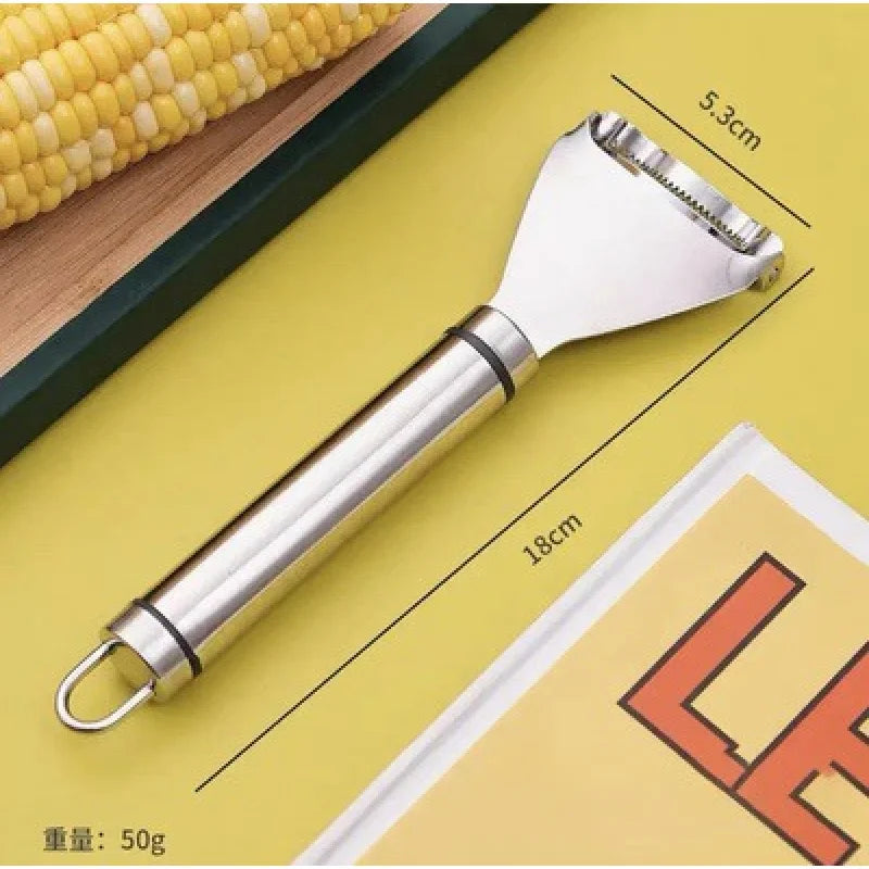 1/2High Quality Pieces Kitchen Corn Peeling Artifact Stainless Steel Corn Planer Household Cutting Corn Knife Manual