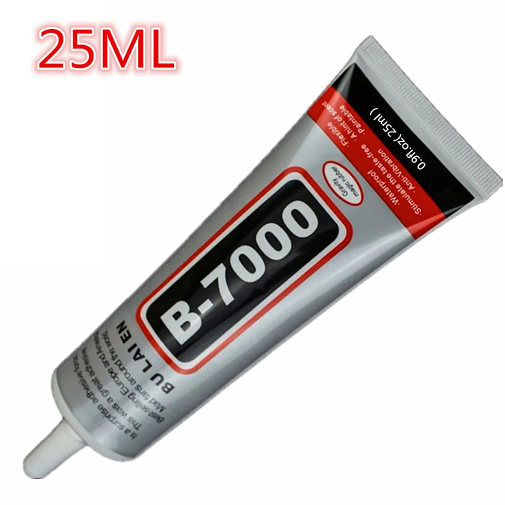25ml B7000 Multipurpose Adhesive Epoxy Resin DIY Women Rhinestone Jewelry Crafts Phone Glass Touch Screen Liquid Super Nail Glue