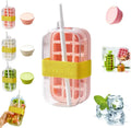 My Crush Cup Ice 2-In-1 Cool Summer Ice Bottle Cup with Straw Touch Free Ice Cube Trays with Lid for Freezer Making Bottle
