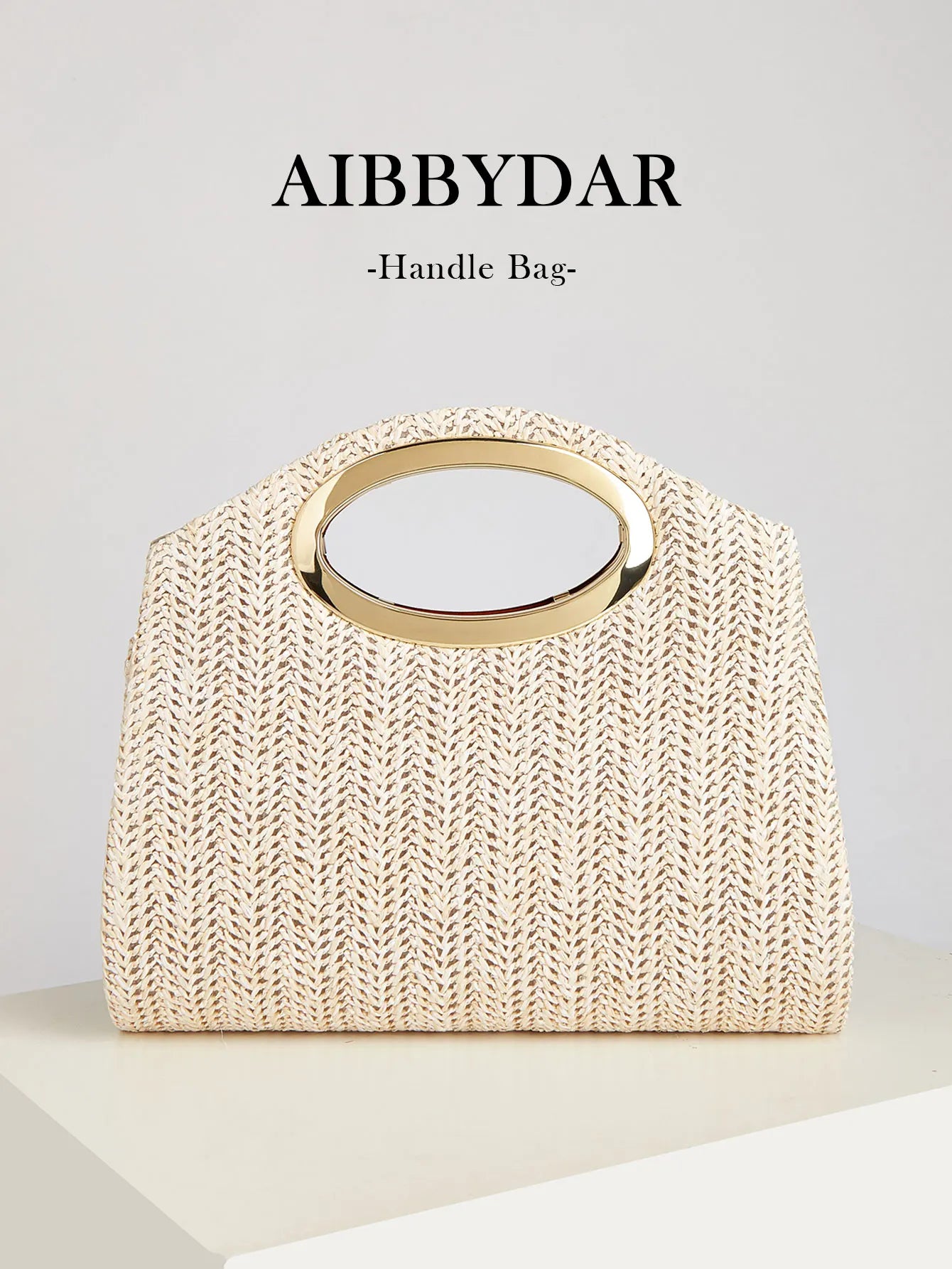 New Fashionable Woven Handbag for Women, Versatile for Holidays, Beach, Business Commuting, Casual, Simple, Beach, and Vacation Essentials