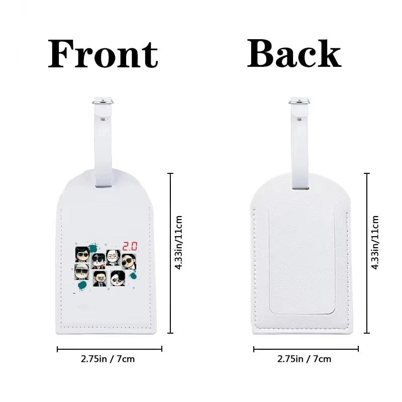 Personalized  Arirang 2.0 World Tour 2026 PU Luggage Tag, Durable Travel Bag ID Label, Perfect Kpop Fan Gift