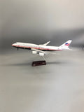 47CM Scale Model Planes 747 Airplane Model B747-8 US Air Forc Miniatures For Collections And Displays Resin Decoration Gift