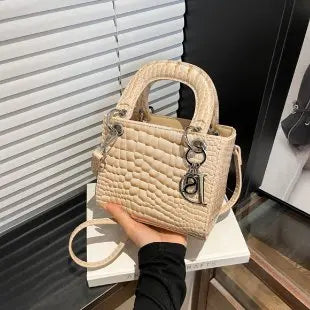 Leisure Business Diaper Bag For Ladies Unique Vintage Leather Handbag Large Capacity Square Satchel Stylish Clutch For Party