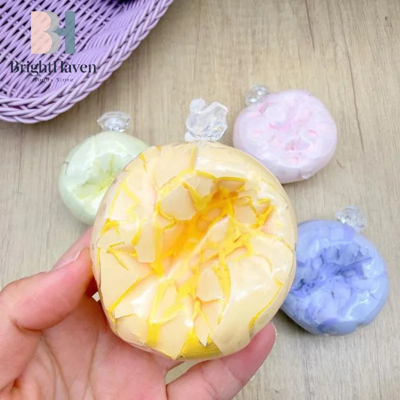 1Pcs Cracking Wax Ball Soft Decompression Toys Cantaloupe Chocolate Handmade Ball Anti Stress Sensory Fidget Toy B.H