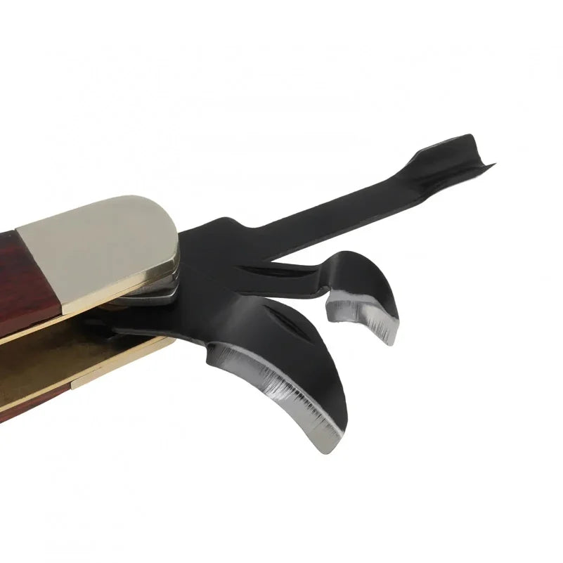 Wood & SK5 Steel Multi-purpose Portable Folding Pocket Cutter Portable Caving Gift Cutting Tool For Camping/ Home Furnishing