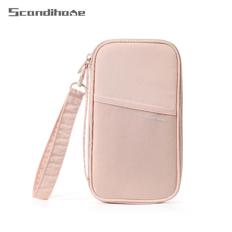 RFID Blocking Passport Holder Travel Wallet Durable Anti-Theft Card Slots Protective Case Flights Travel Organizer for Women Men