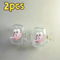 2pcs Washing Teeth Toothbrush Storage Clip Household Portable Travel Essential Toothbrush Protective Cap Storage Box Party Gifts