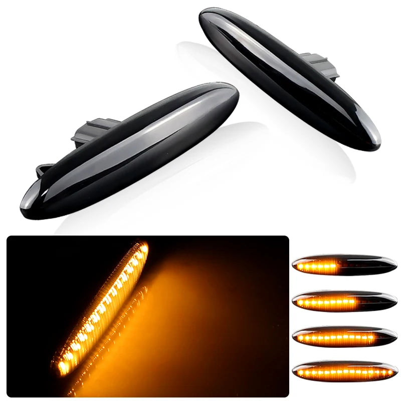 2PCS Canbus For Lexus IS250 IS350 06-13 SC430 06-10 E350 06-09 For Toyota Highlander 07-13 LED Side Marker Turn Signal Lights