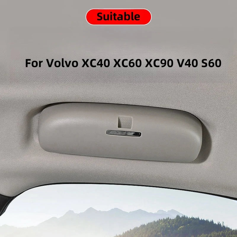 Glasses Case for Volvo XC40 XC60 XC90 V40 S60 ABS Car Sunglass Sun Glasses Holder Storage Box Auto Eyeglasses Accessories