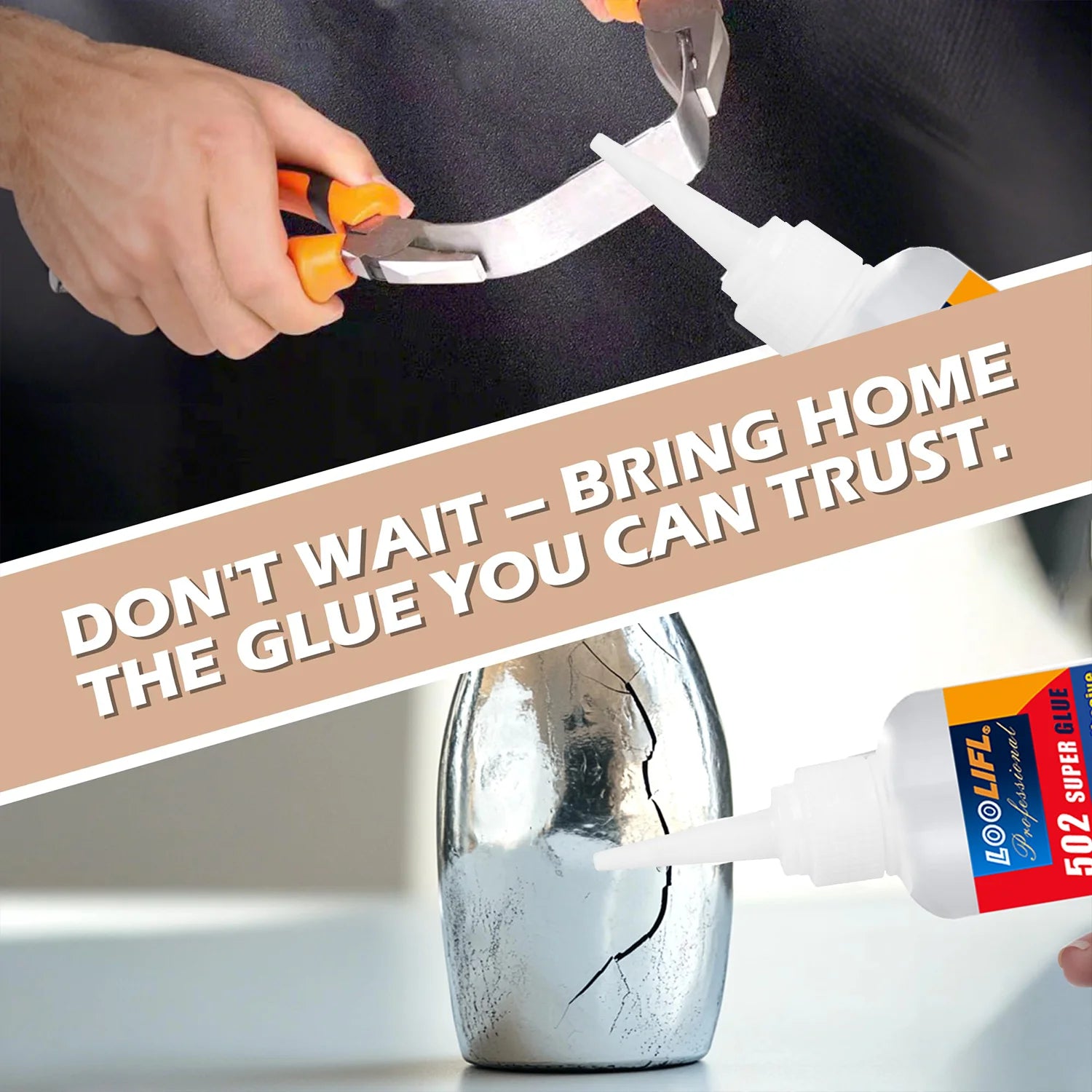1-10 PCs Super glue 502 High Strength Quick-drying Cyanoacrylate Adhesive for rubber wood Metal High Strength Liquid glue Tool