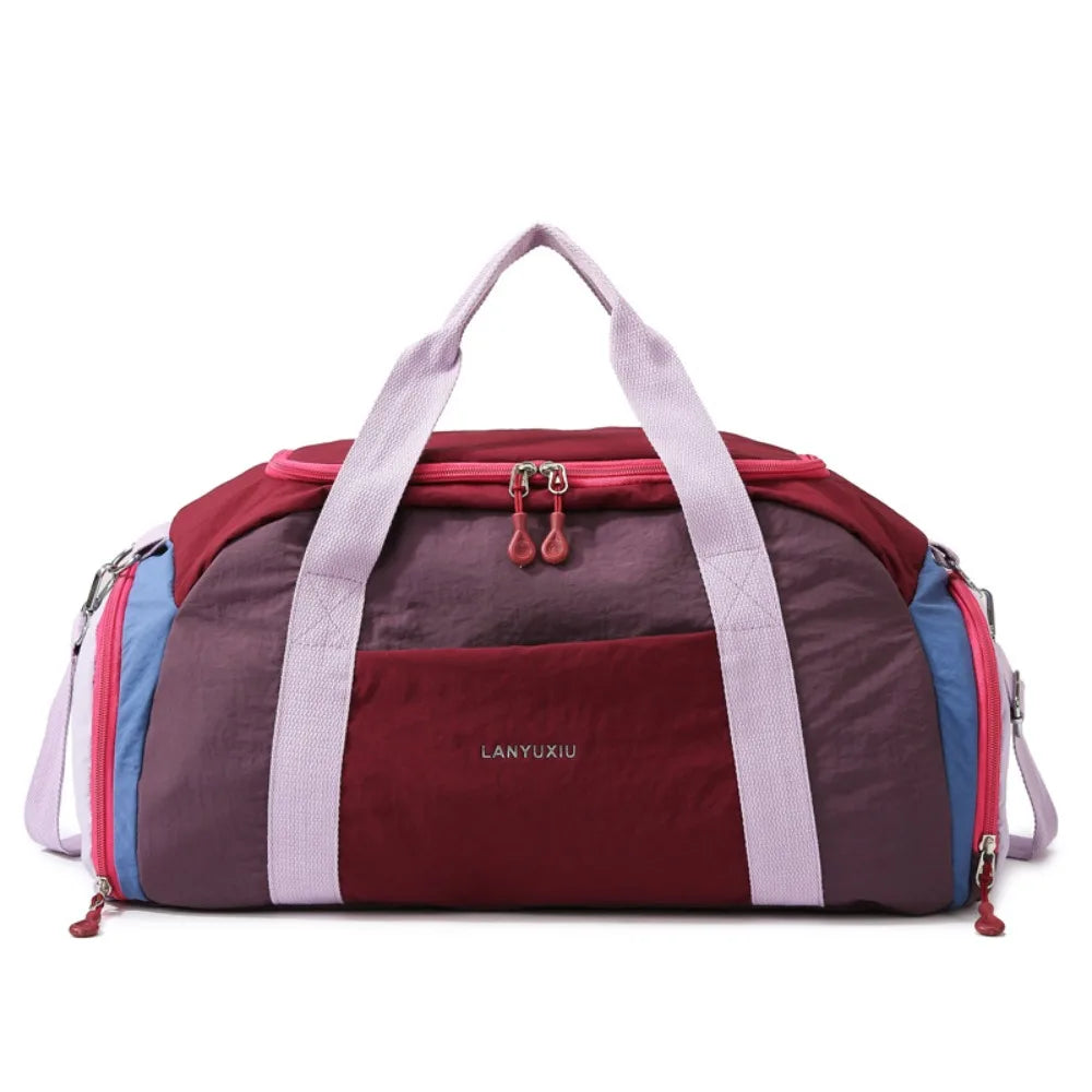 Yoga Gym Bag for Women Dry Wet Separation Large Capacity Sports Travel Duffle Bag Handbag Crossbody Bags
