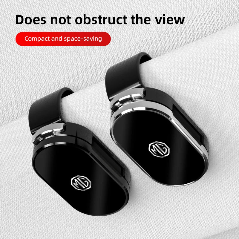 1Pcs Car Sun Visor Glasses Storage Clip Sunglasses Holder For MG HS ZS MG4 EV Cyberster MG6 MG5 ES5 MG7 MG3 EZS MG07 ONE Hector