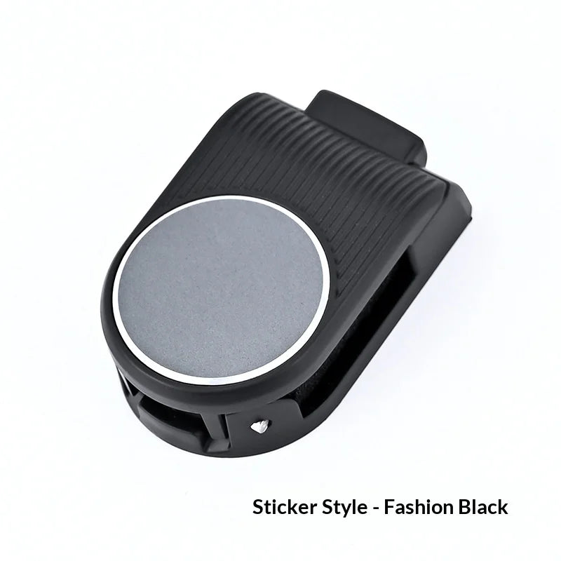 Multifunctional Car Sunglasse Clip Leather Sun Visor Organizer Auto Glasses Ticket Card Holder Universal Car Interior Accessorie