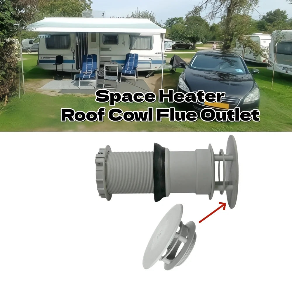RV Space Heater Roof Cowl Flue Outlet Replacement Caravan Motorhome Guide Flue Accessories 30010-20900 For Truma