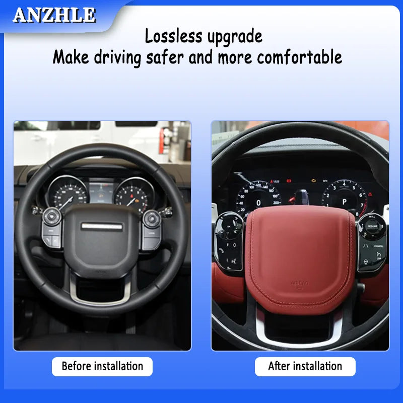 Car Steering Wheel Buttons For Range Rover Vogue L405 Sport L494 For Land Rover Discovery 5 Bluetooth Multimedia Square Control
