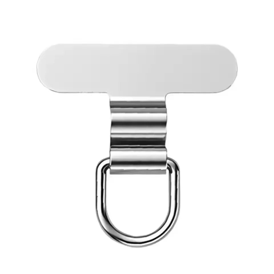 Mini Ultra-Thin Stainless Steel Mobile Phone Lanyard Patch Pad Silent Hole Clip Charging Port Gasket Lanyard Tab Card for iPhone