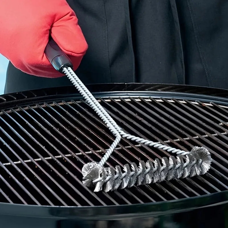 1/2/3PCS Floor Brush Desktop BrushBarbecue Mesh Cleaning Brush Barbecue Mesh Curl Brush Non-stick Multifunctional Cleaning Brush
