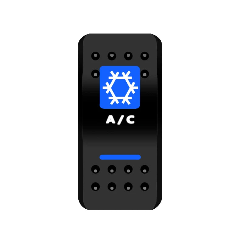 BANDC Rocker Switch Cover (No Switch) Anchor Bilge Pump Labels Cap for Car RV Marine Dash Panel Boat Accessories Carling Switch