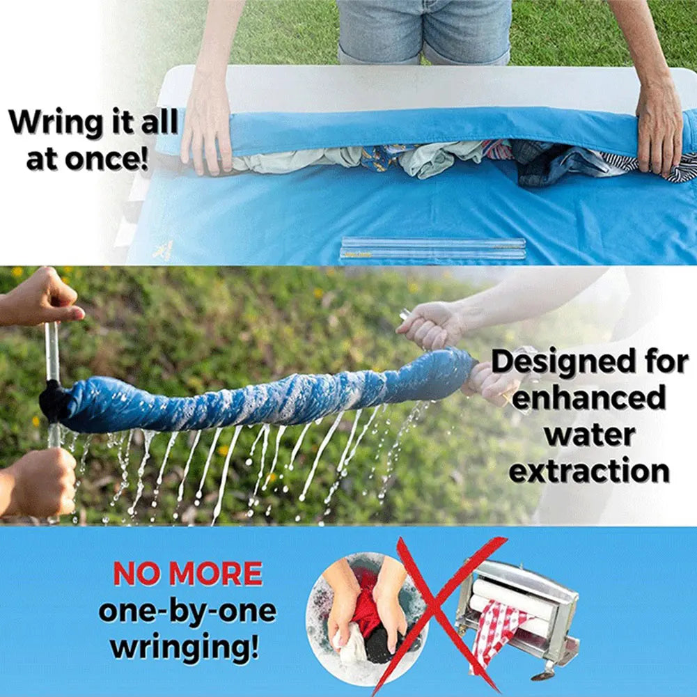 Clothes Wringer Portable Manual Hand Crank Laundry Wringer Clothes Wringing Device for Camping Hotel and Travel