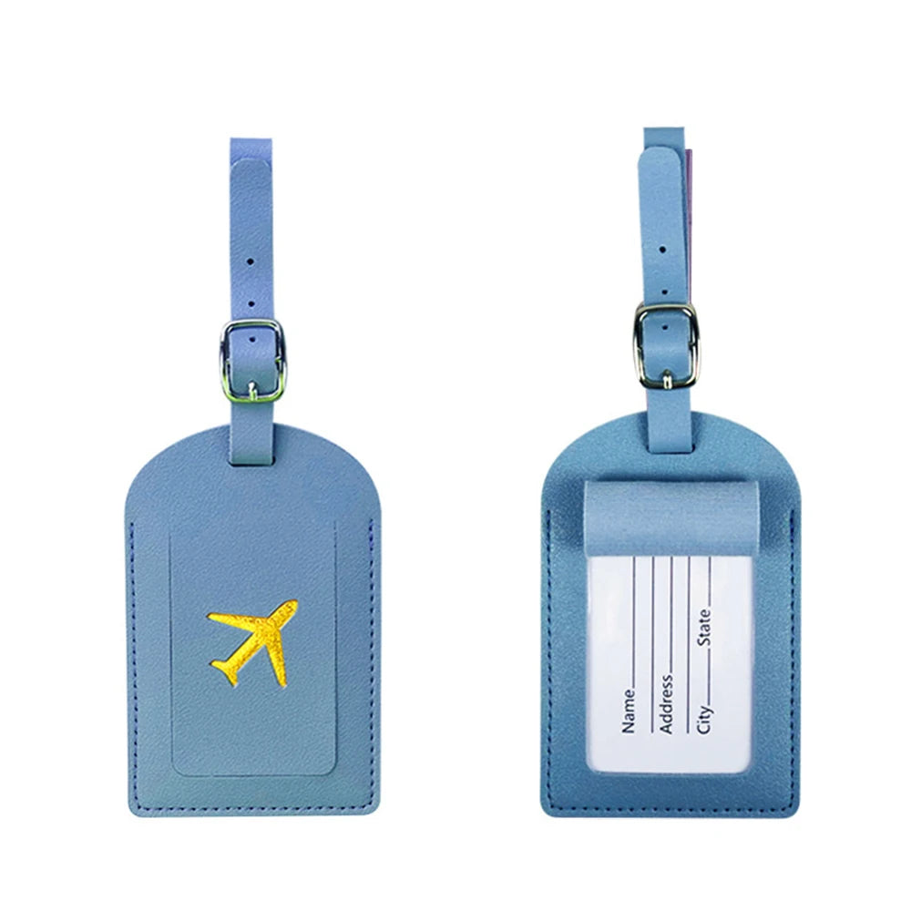 Personalized Name Luggage Tag Custom Letters DIY Gift Airplane ID Address Label Holder Women Men Suitcase Travel Accessories