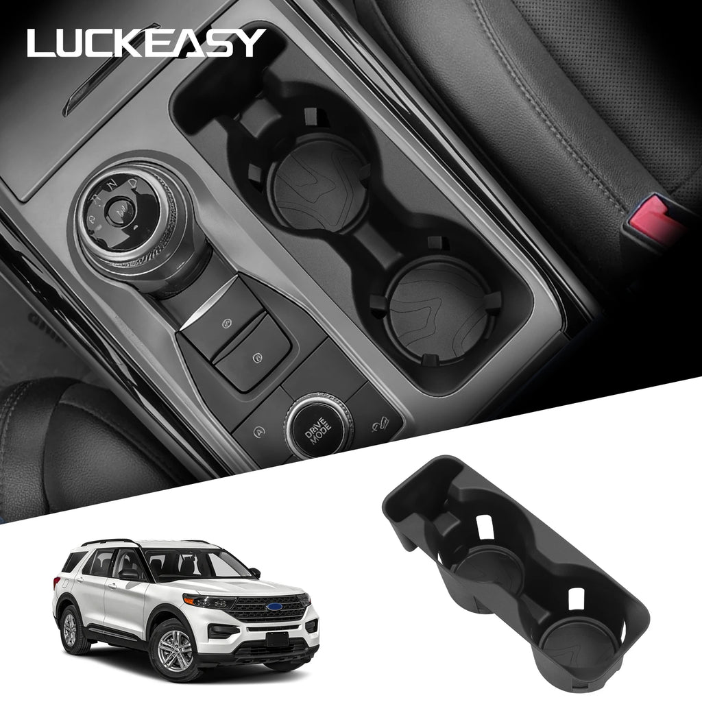 for Ford Explorer 2020-2024 Central Console Water Cup Holder Car Interior Accessories Drinks Holder Storage Case