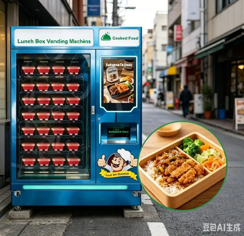 Customized Lunch Box Vending Machine Commercial Food Vending Locker Smart Automatic Meal Cabinet Self Service Catering