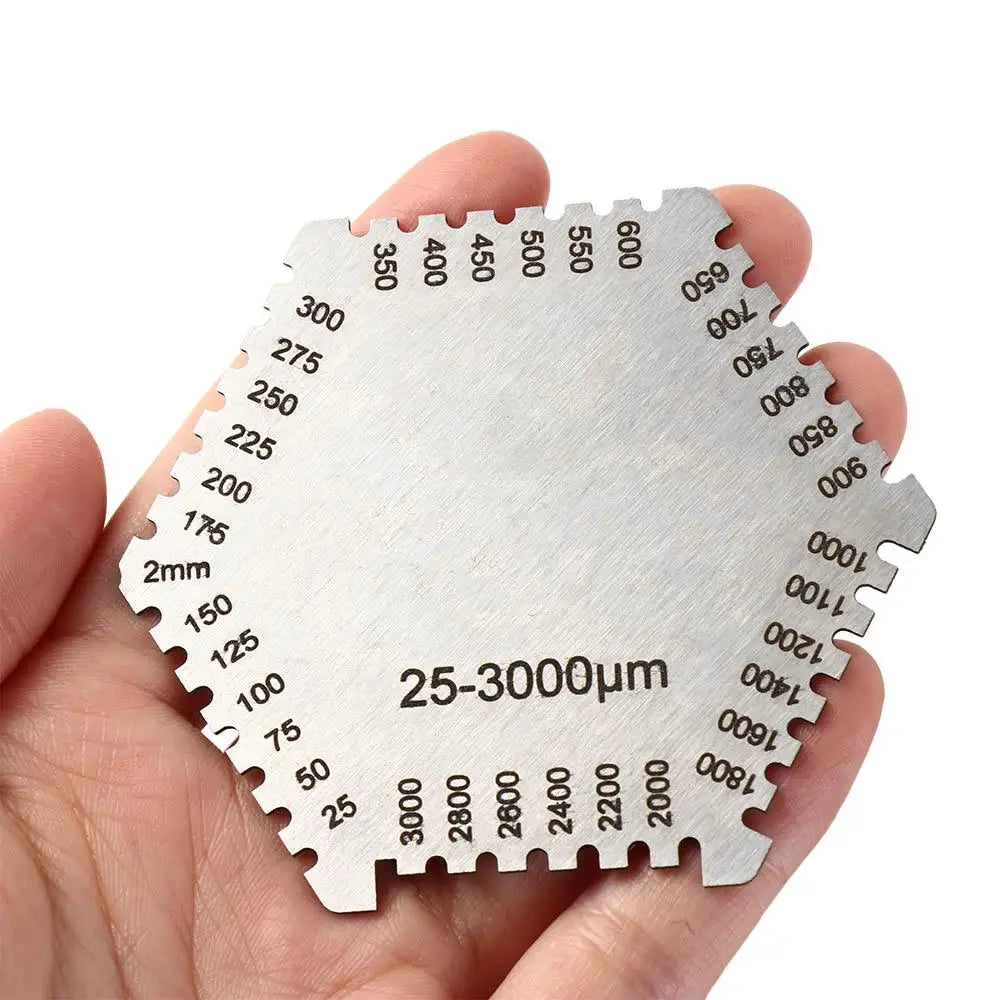 Paint Coating Hexagon Wet Film Comb High Precision Hexagonal Wet Diaphragm Thickness Gauge 25-3000um Stainless Steel