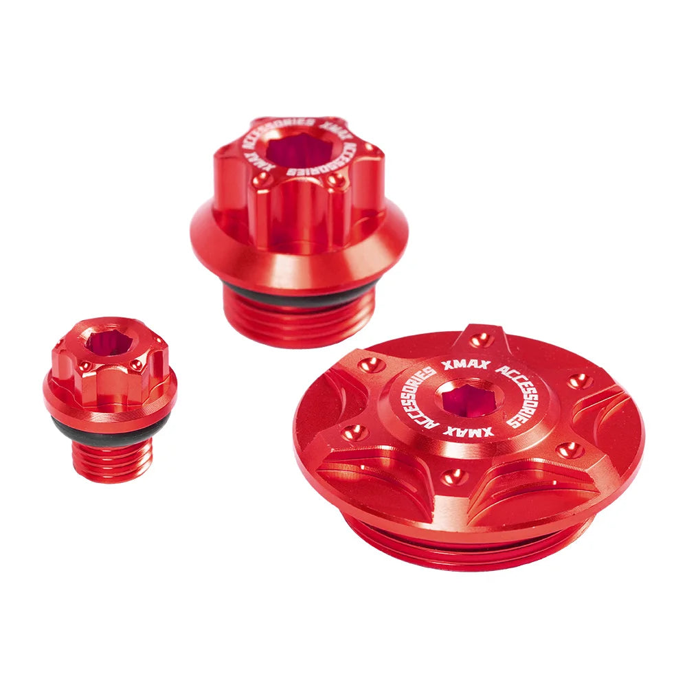 Tank Screw Cover Engine Oil Cap Decor Anti-theft Screw Modified Motorcycle For Yamaha XMAX 250 300 XMAX250 XMAX300 2017-2024