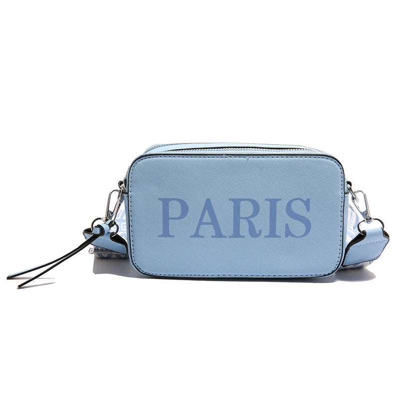 Women's simple and versatile textured shoulder messenger bag European and American retro casual commuter camera bag
