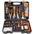 Home Tool Set with Storage Box Complete Household Hardware Tools Kit Gift for DIY