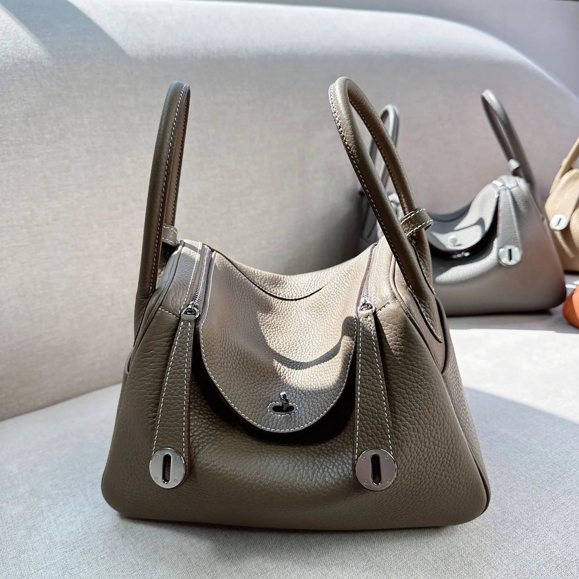 Genuine Leather Lindy Bag For Women TOGO Top Layer Cowhide Handbag Luxury Shoulder Tote Bag Commute