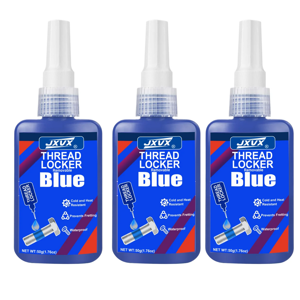 JXVX 50ML243 Blue Thread Locking Agent Medium Strength Anaerobic Adhesive, Suitable for Locking and Sealing Metal Bolts and Nu.