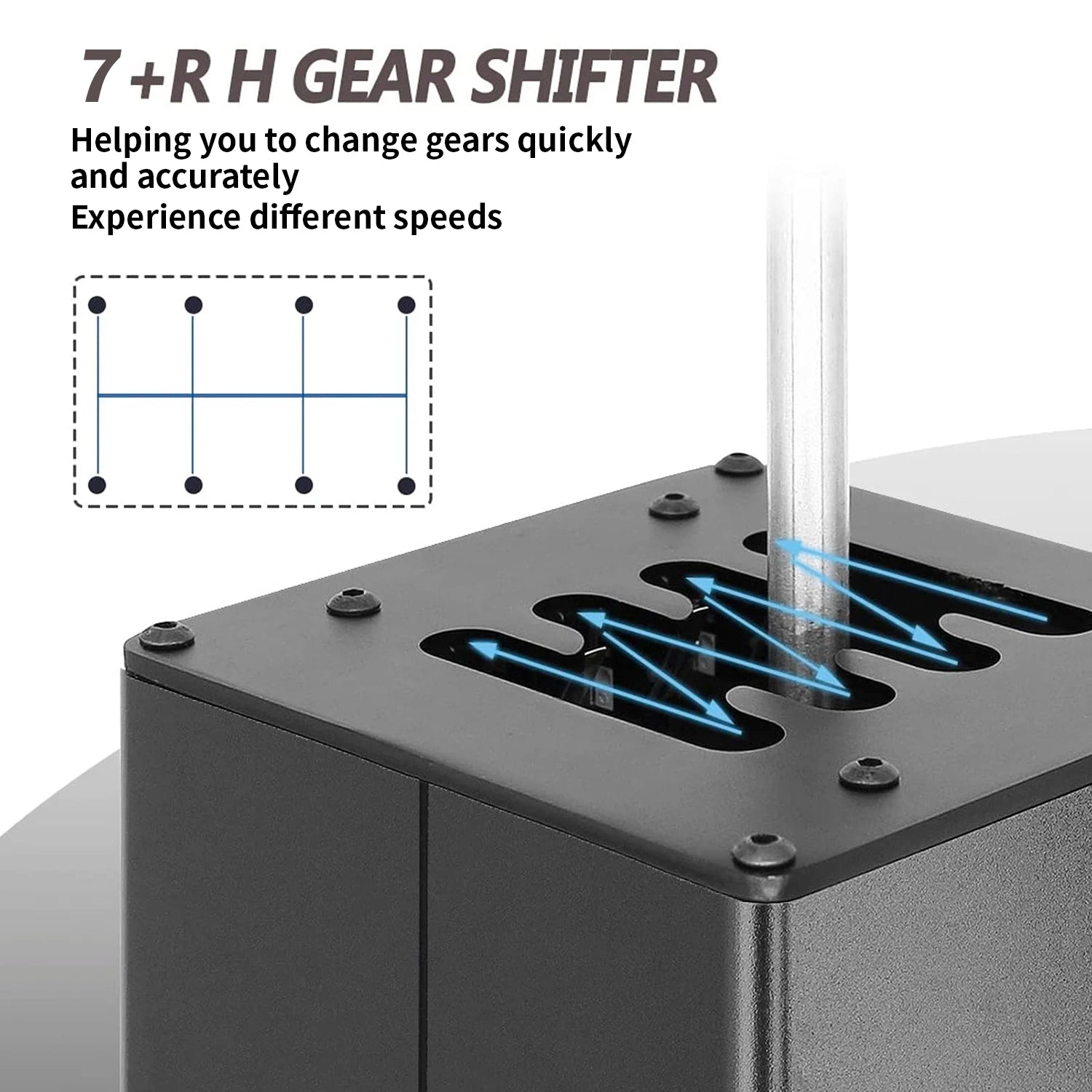 USB H Gears Shifter Suit For Logitech G27 G29 G25 G920 For Thrustmaster T300RS/GT Shift Knob For PC system