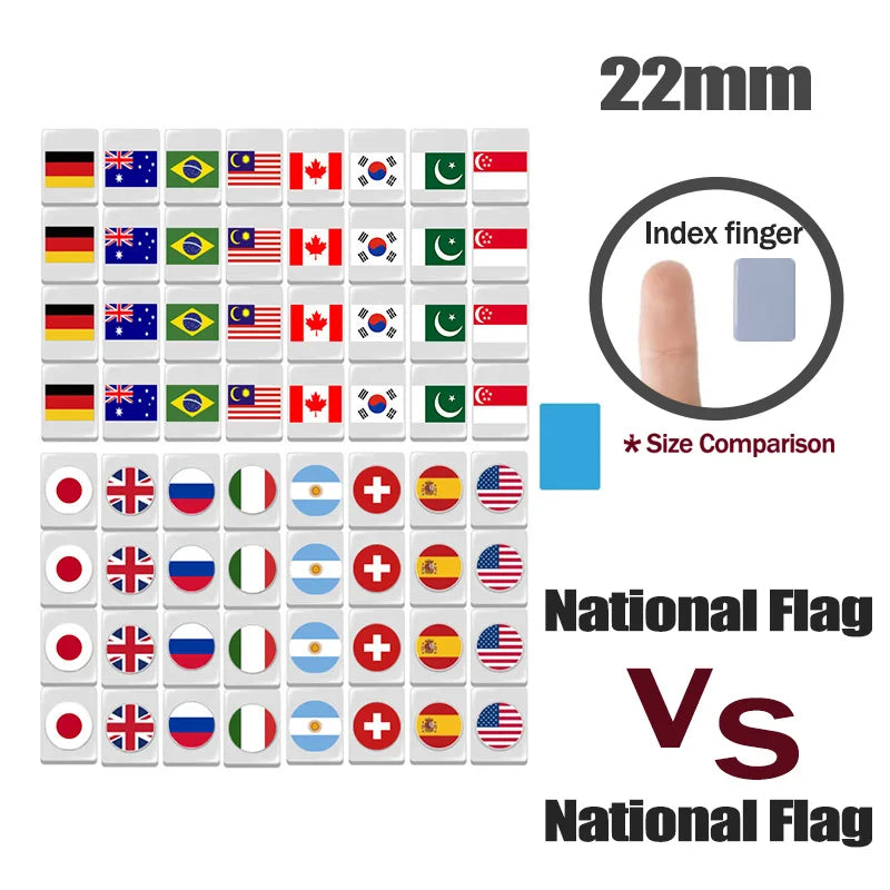 Kid Mini TikTok 64+1 Block Seaside Escape Mahjong Game with Pattern Flag Vs Ball Relax Time 1 2 3 4 Players Puzzle Game Toy Gift