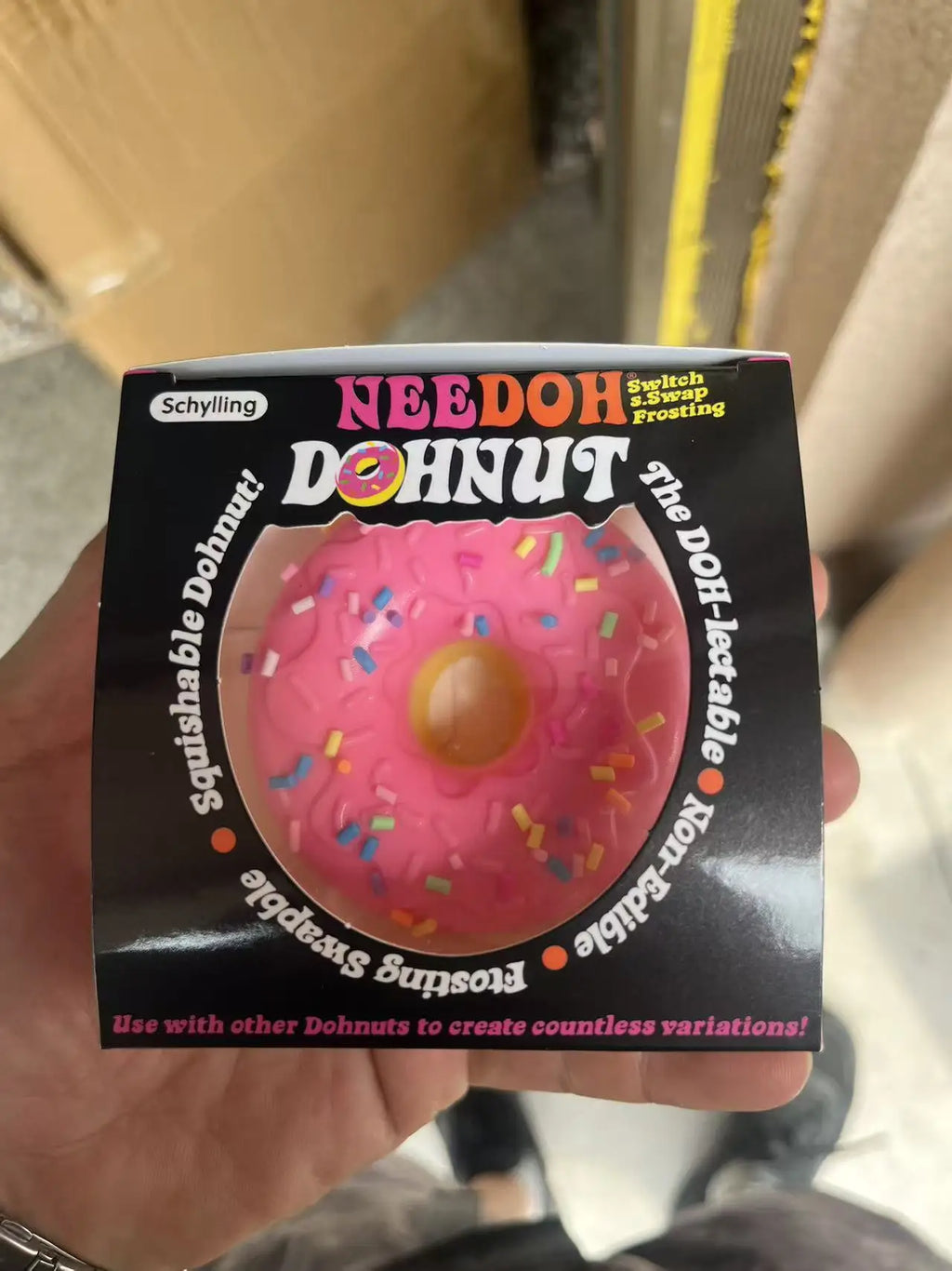 hot NeeDoh Dippin Dazzler Egg Donut prank stress relief toy soft glue vinyl squeeze toy Slow Rebound Pinch Ornament Relaxation