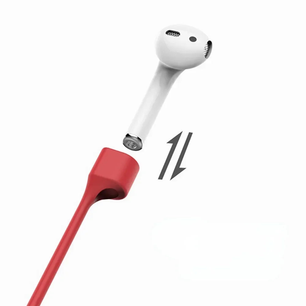 Anti-lost Silicone Headphone Cord Holder Cable Suitable for AirPods 1 2 3 Pro Wireless Bluetooth Headset Neckband Cord Universal