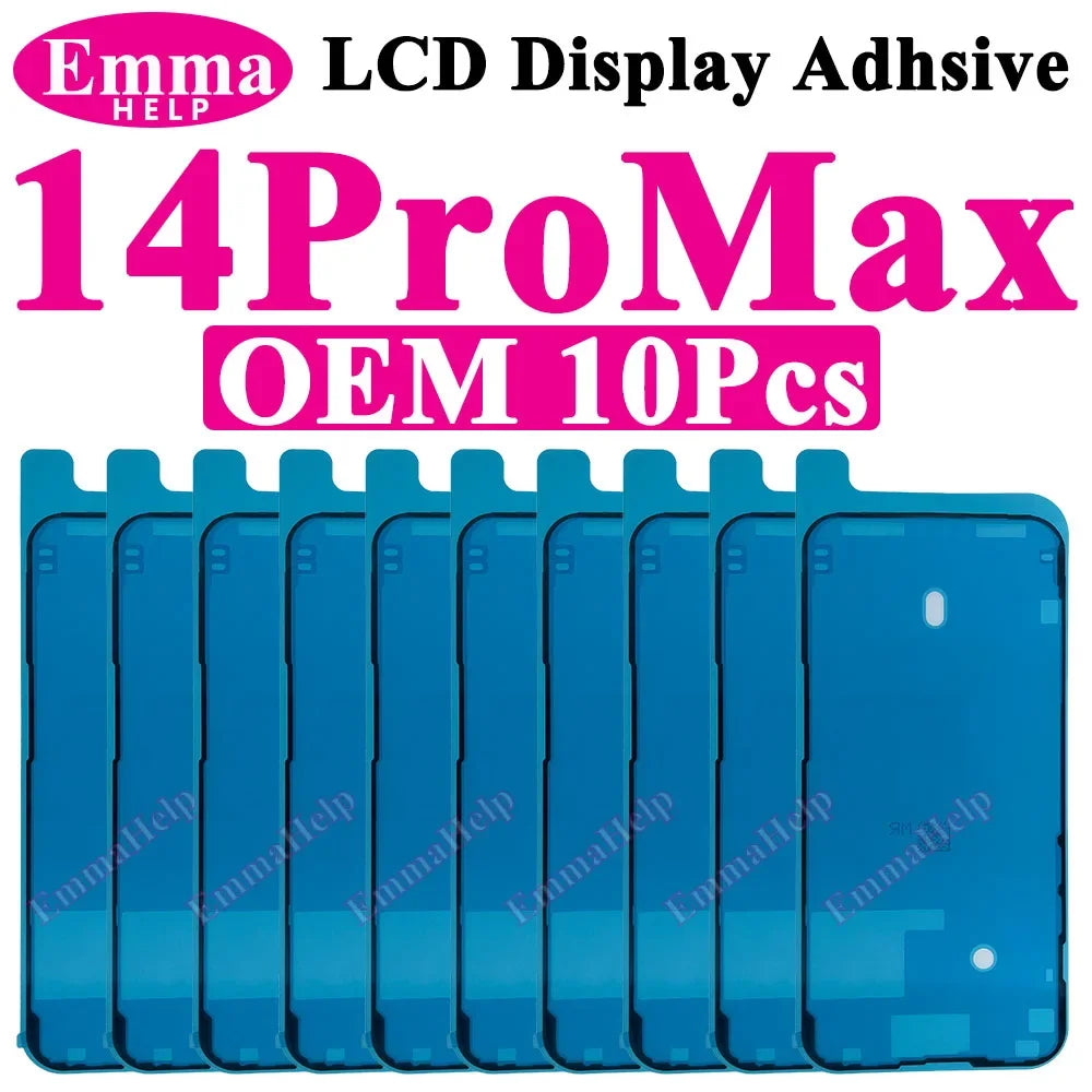 10pcs Waterproof Seal Sticker Back Cover Side For iPhone 16 Plus 15 Pro Max 14 16E Front LCD Display Adhesive Tape Seal