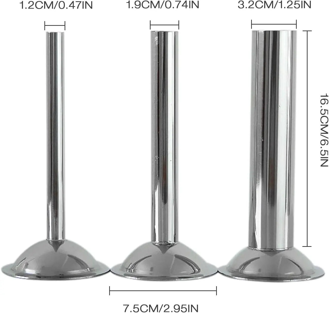 3-Piece Sausage Filling Kit for Meat Grinders 10 and 12, Stainless Steel Grinding Tube, Sausage Filling Nozzle Filling Tube