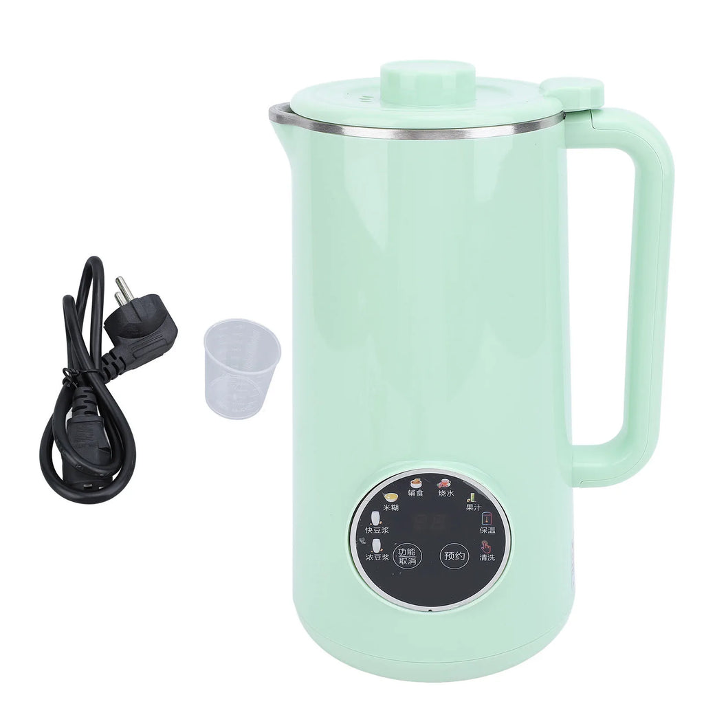 Nut Milk Maker Machine 800ml Stainless Steel Multifunctional Automatic Soy Milk Maker Blender with 10 Blades LED Display